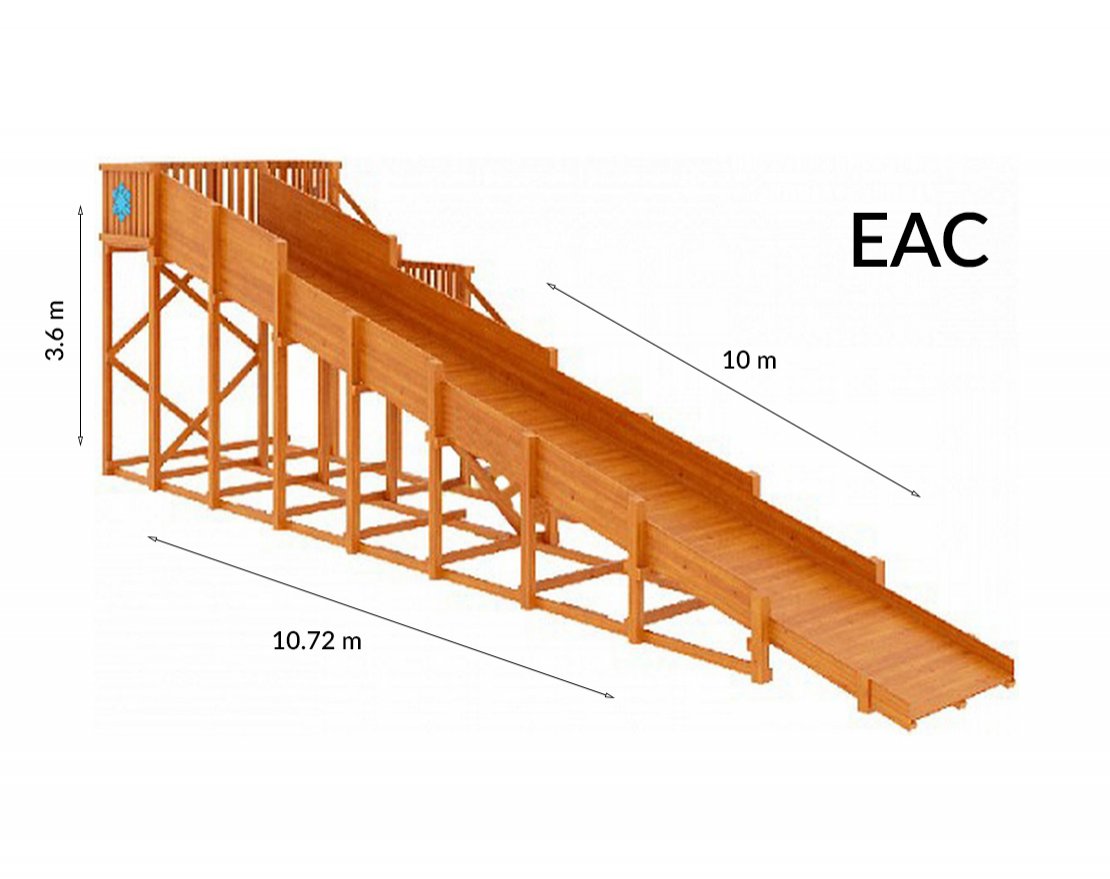 Зимняя горка Snow Fox (скат 10 м)